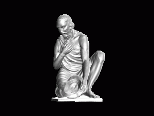3D-Scan Skulptur Hermann Perl