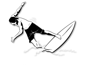 Illustration / Vektorisierung "SURFER"